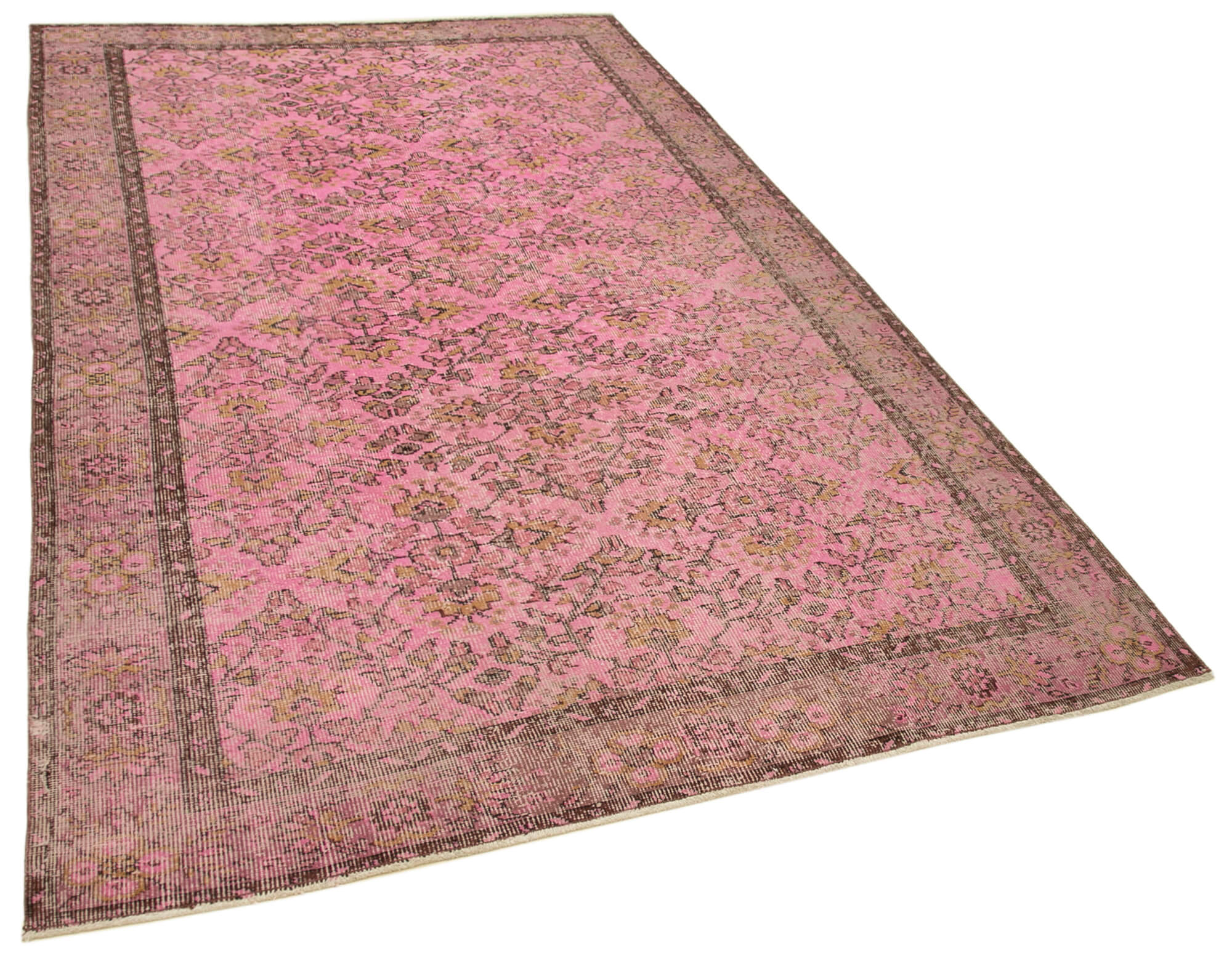 5 x 8 Pink Overdyed Rug - 5527