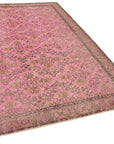 5 x 8 Pink Overdyed Rug - 5527