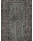 6 x 10 Black Overdyed Rug - 5530