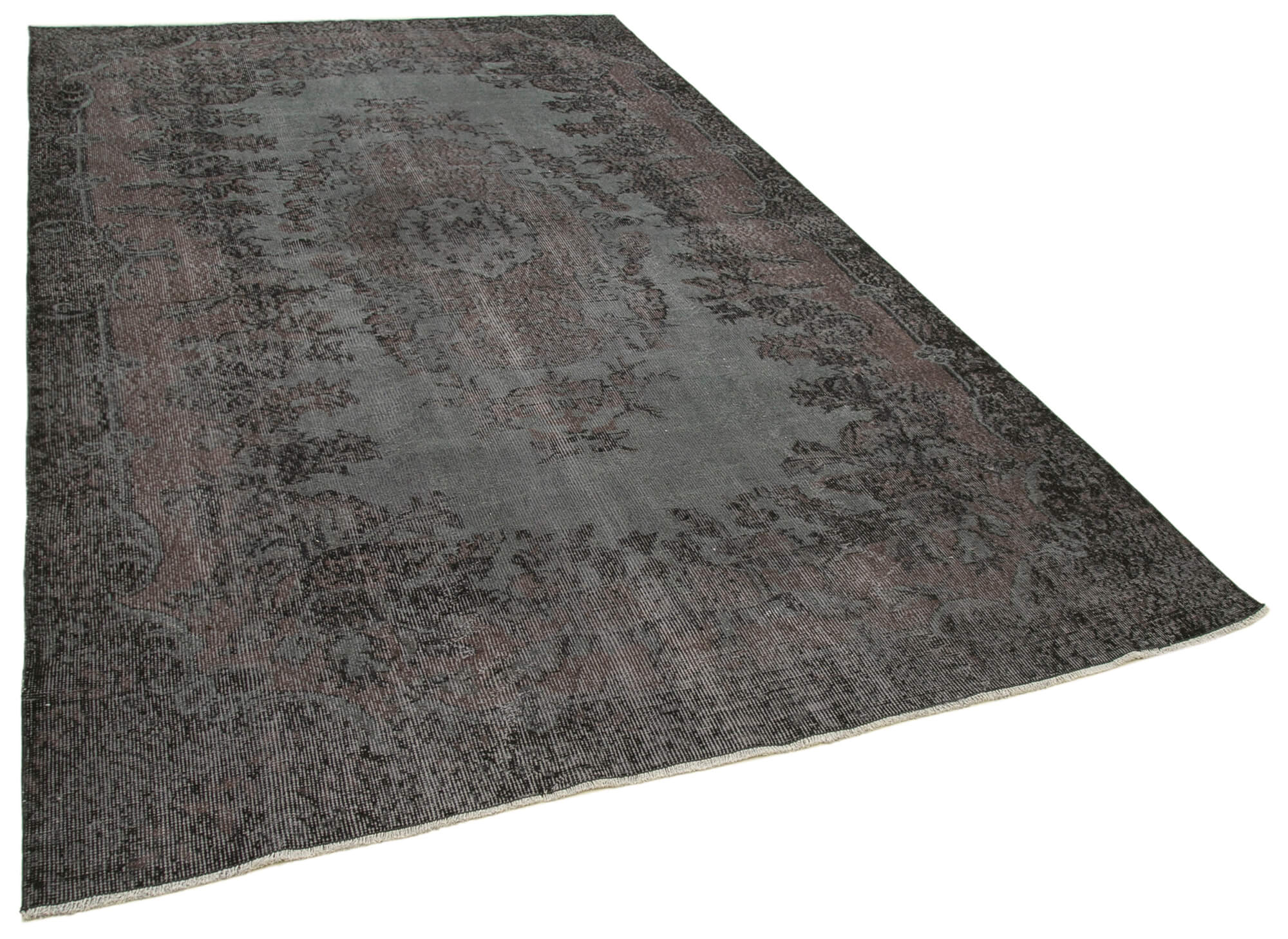 6 x 10 Black Overdyed Rug - 5530