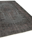 6 x 10 Black Overdyed Rug - 5530