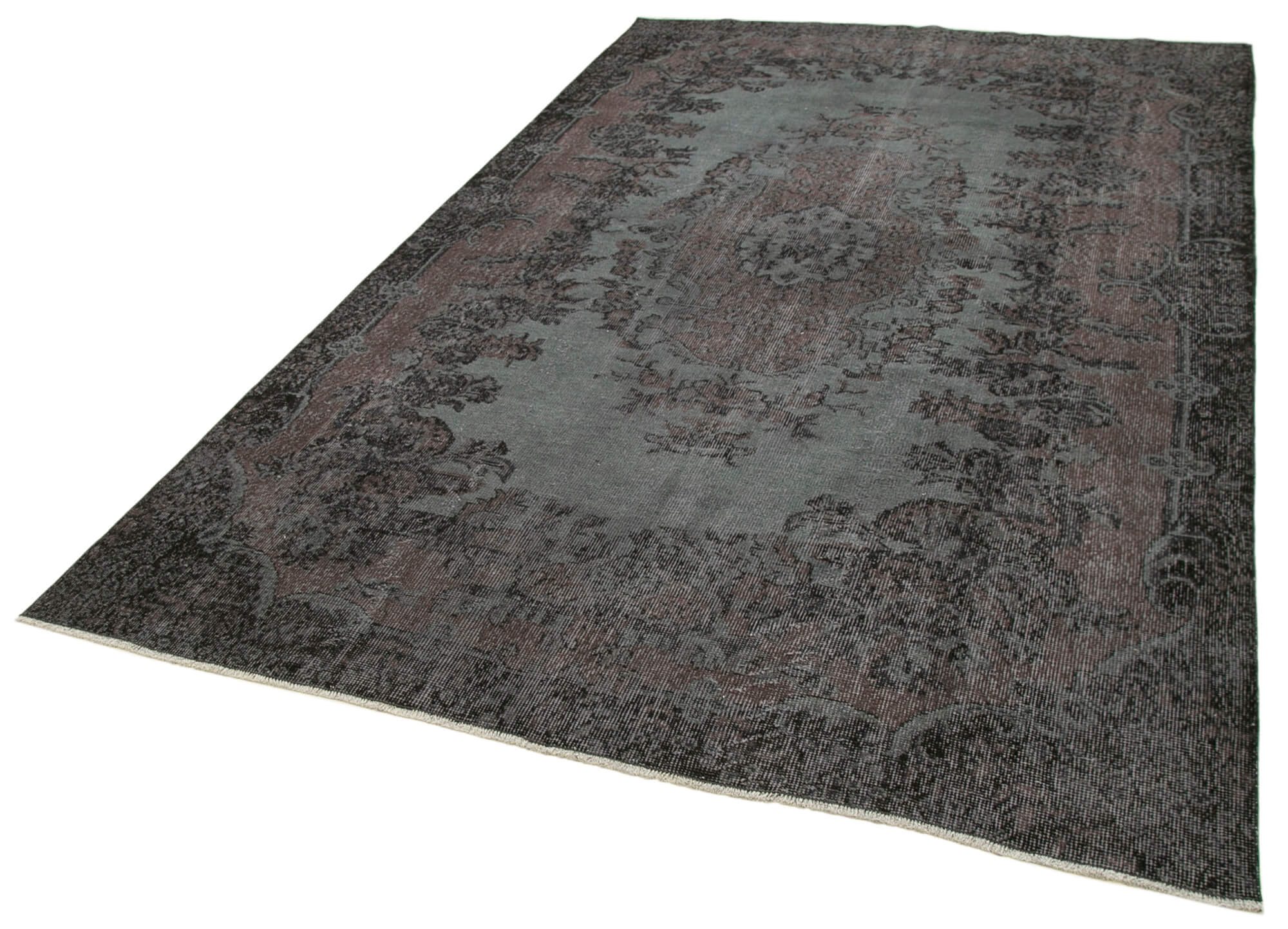 6 x 10 Black Overdyed Rug - 5530