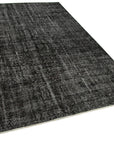 5 x 9 Black Overdyed Rug - 5531