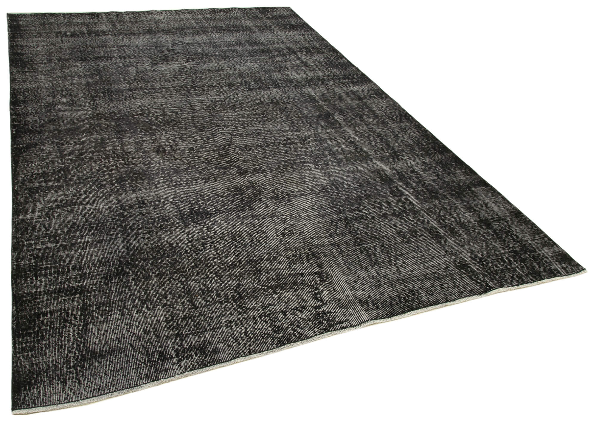 6 x 10 Black Overdyed Rug - 5533