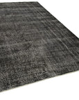 6 x 10 Black Overdyed Rug - 5533