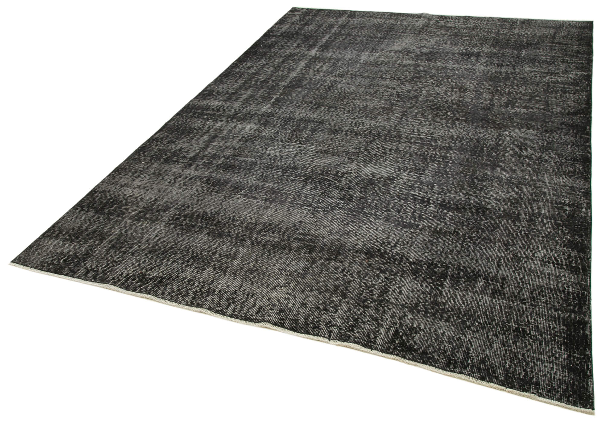 6 x 10 Black Overdyed Rug - 5533