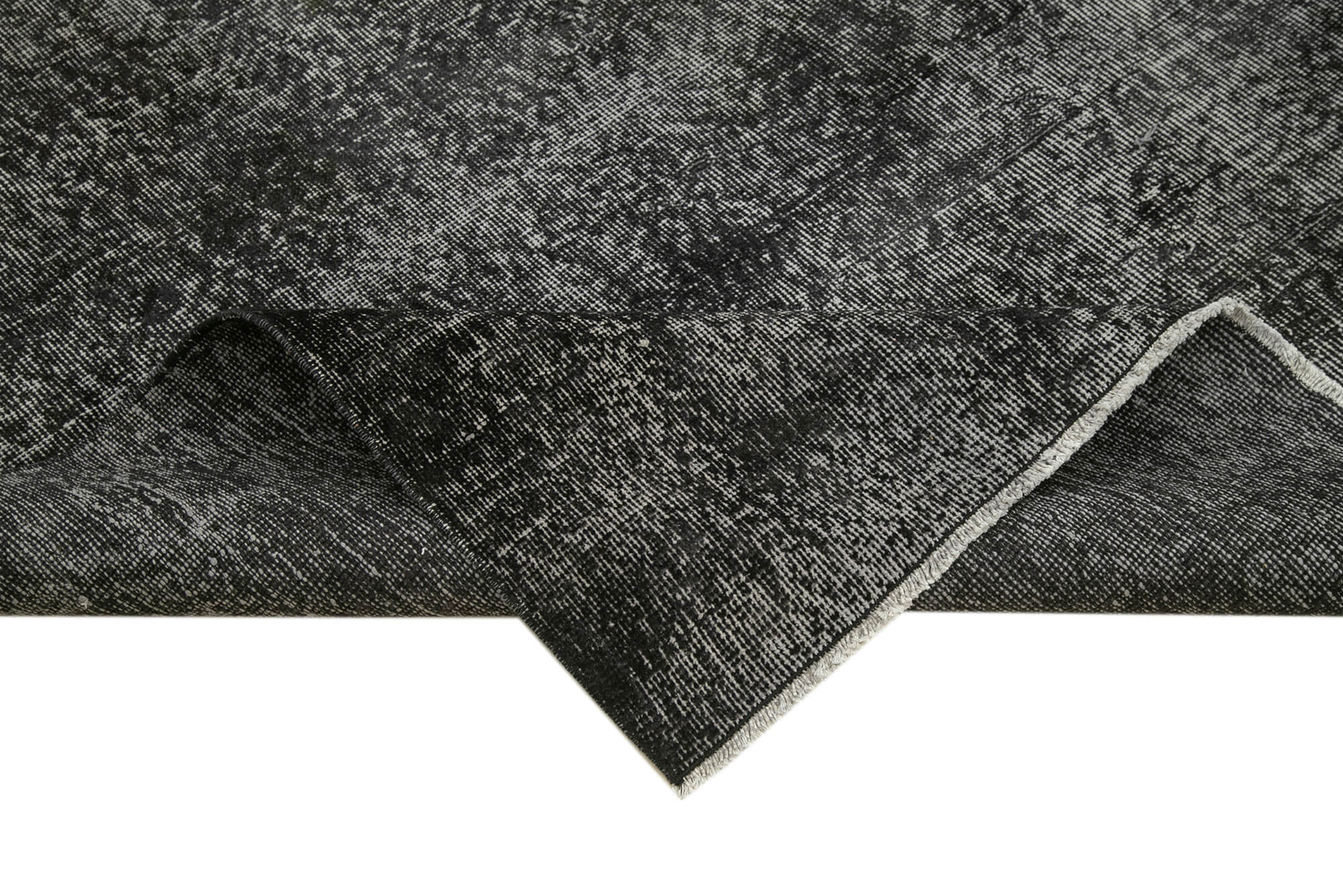 6 x 10 Black Overdyed Rug - 5533