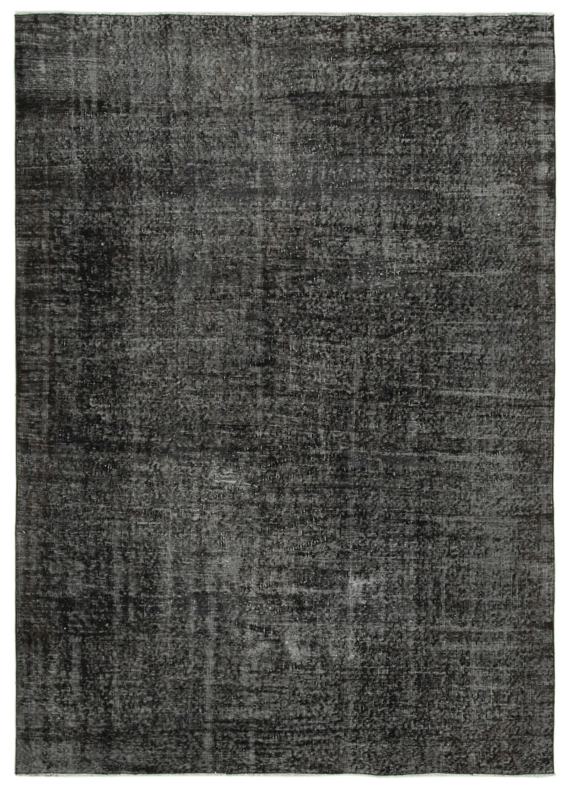 7 x 9 Black Overdyed Rug - 5535