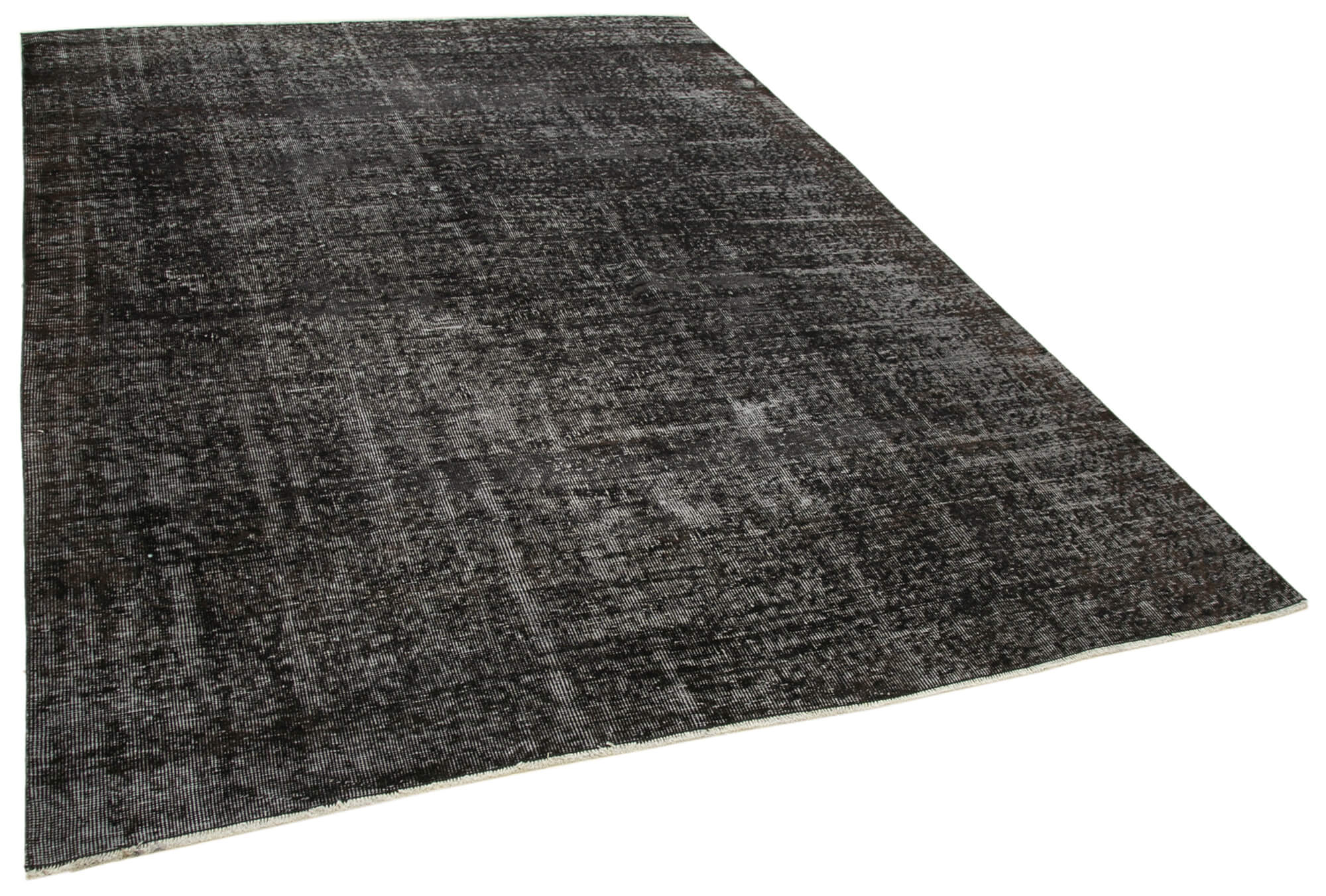 7 x 9 Black Overdyed Rug - 5535