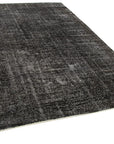 7 x 9 Black Overdyed Rug - 5535