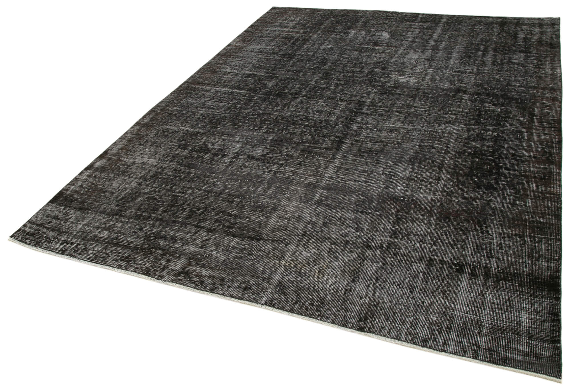 7 x 9 Black Overdyed Rug - 5535