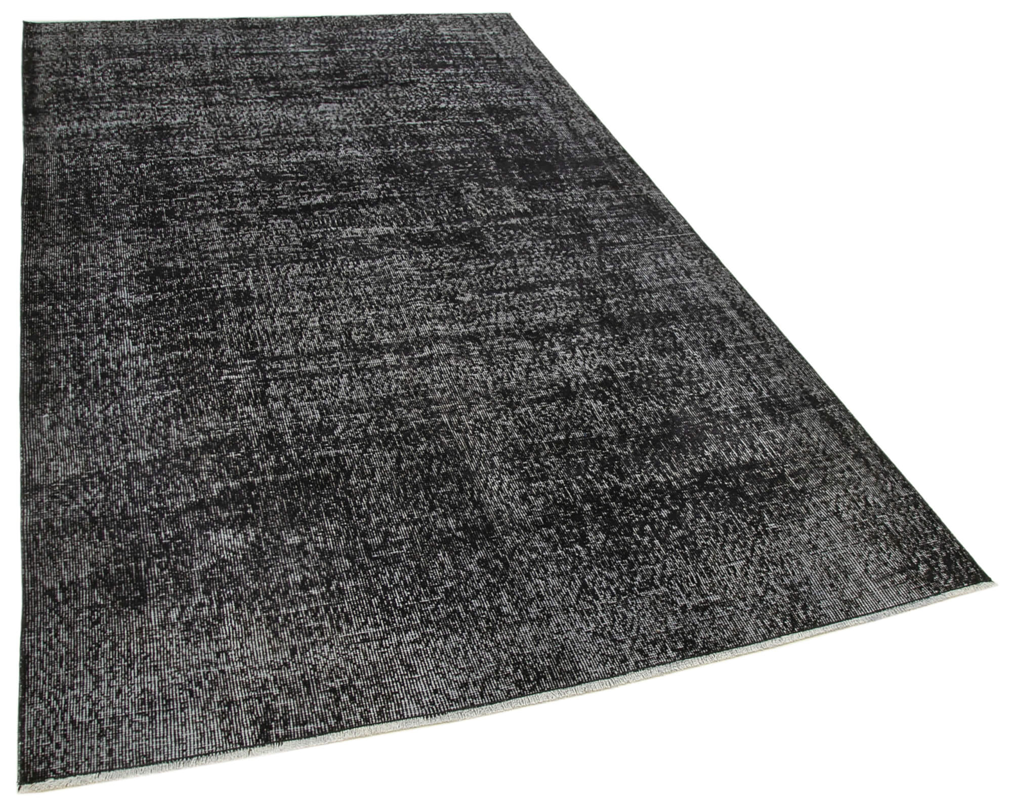 5 x 9 Black Overdyed Rug - 5537