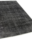 5 x 9 Black Overdyed Rug - 5537