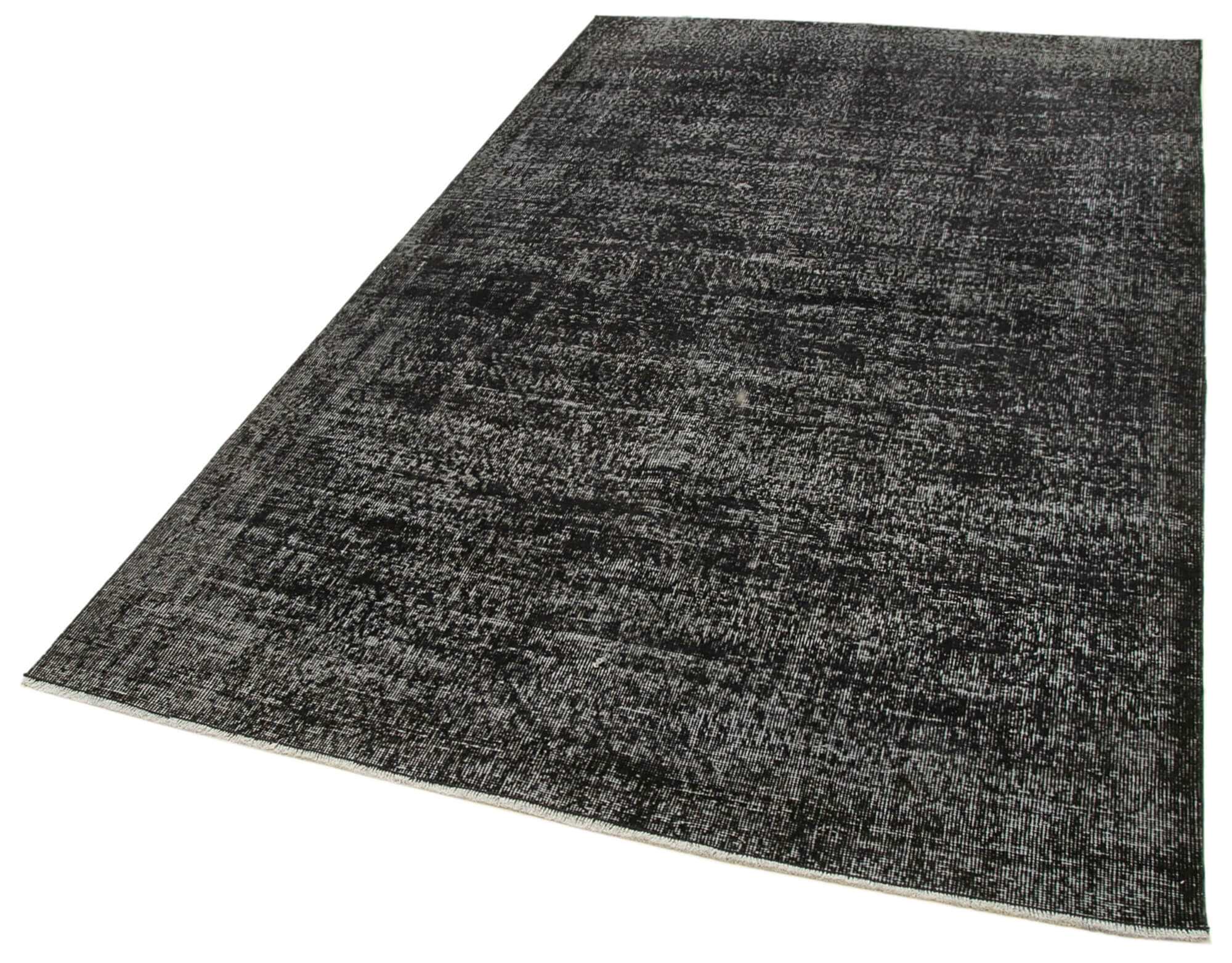 5 x 9 Black Overdyed Rug - 5537