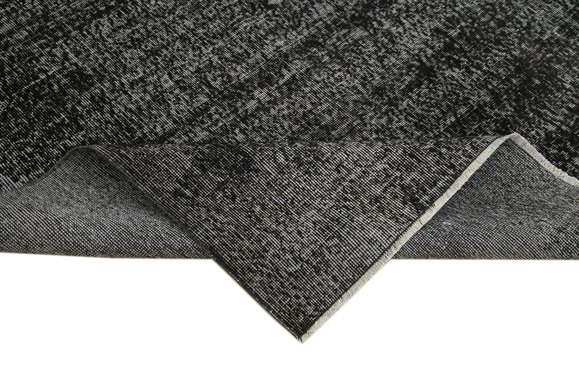 5 x 9 Black Overdyed Rug - 5537