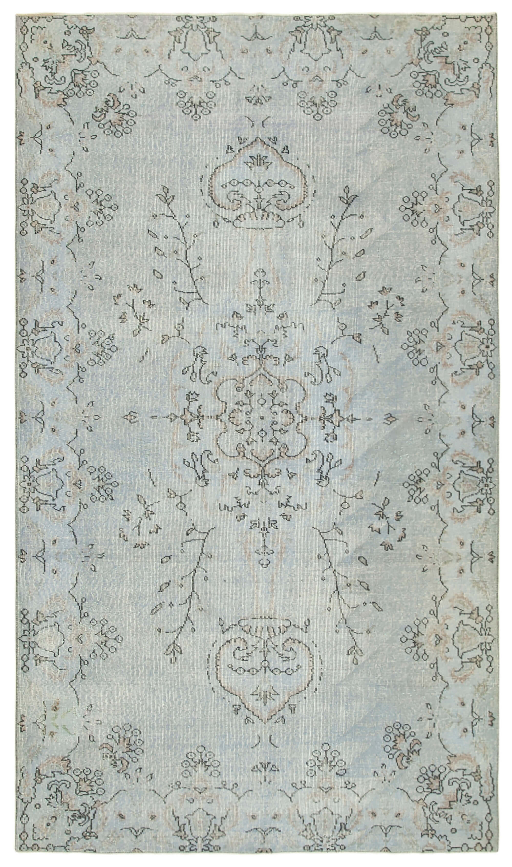 5 x 9 Blue Overdyed Rug - 5542