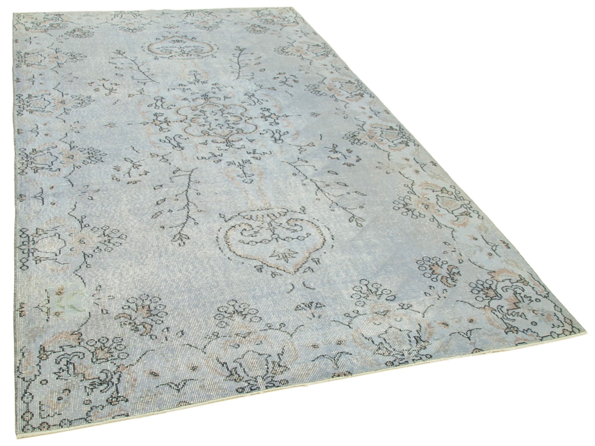 5 x 9 Blue Overdyed Rug - 5542