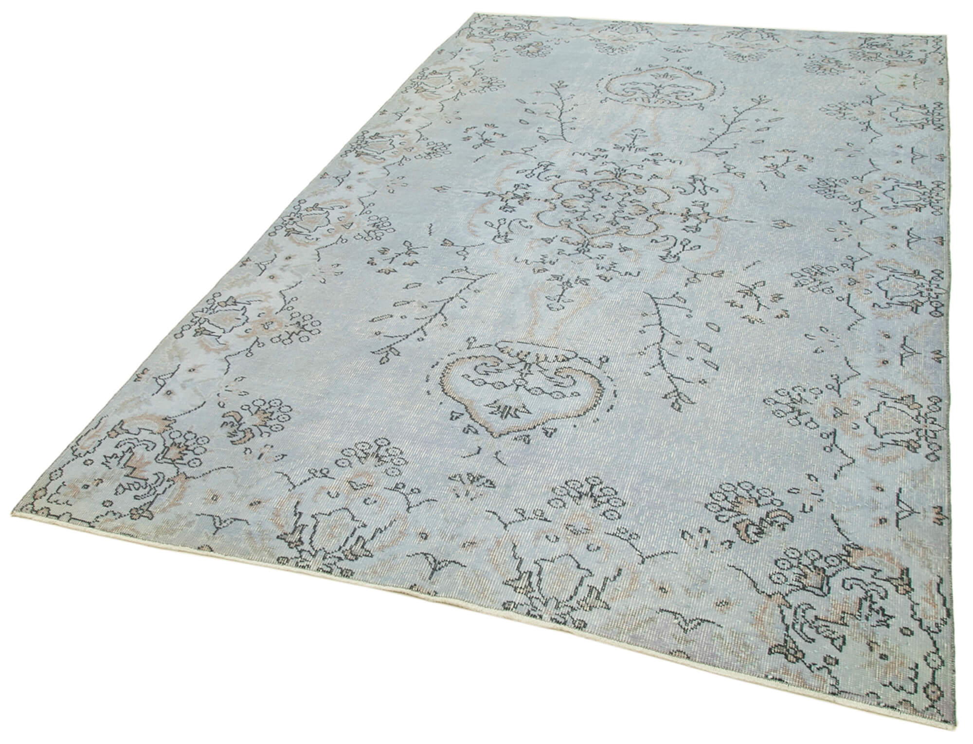 5 x 9 Blue Overdyed Rug - 5542