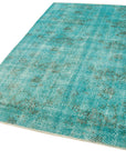 5 x 8 Turquoise Overdyed Rug - 5545