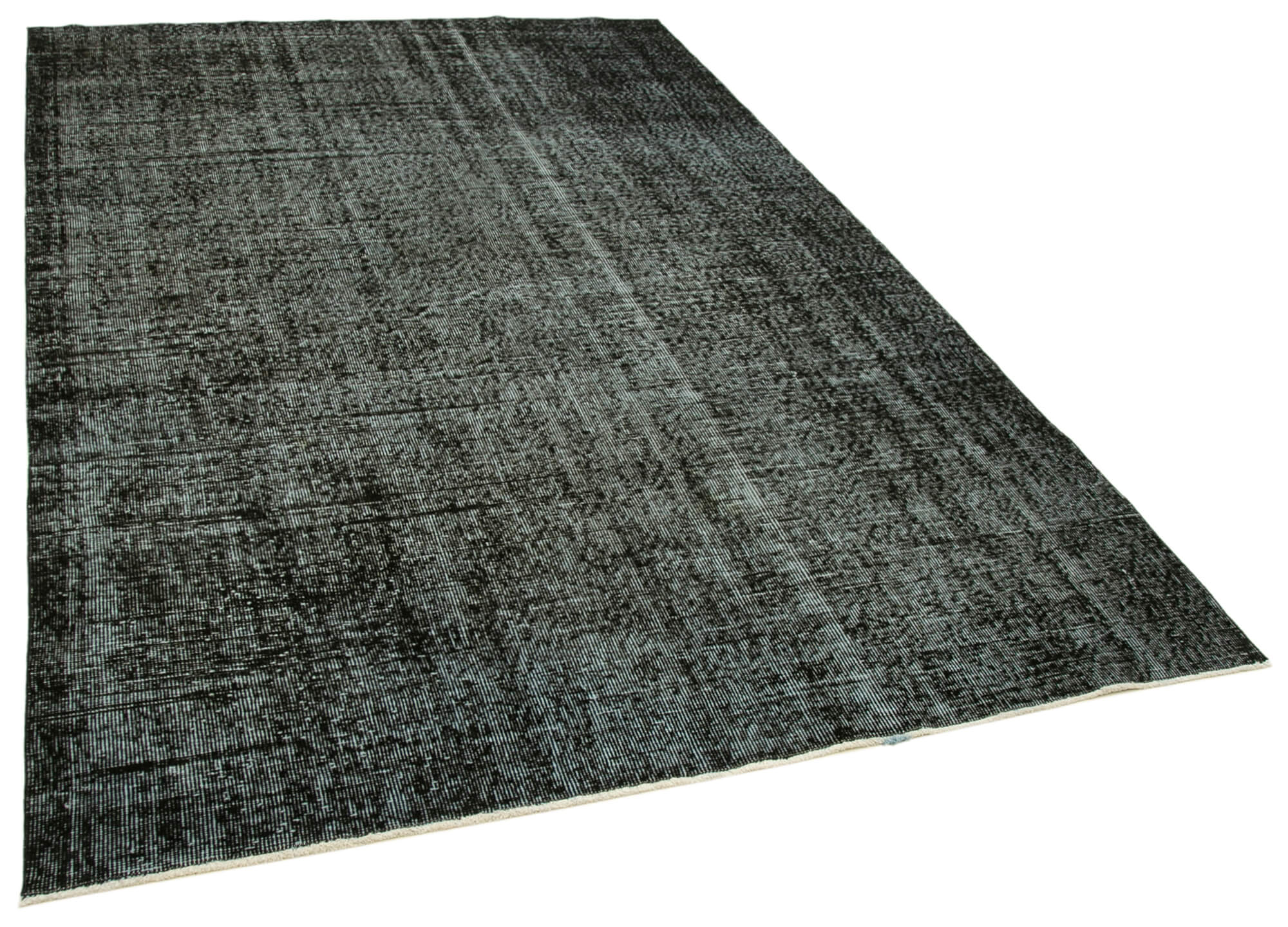 6 x 9 Black Overdyed Rug - 5547