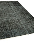 6 x 9 Black Overdyed Rug - 5547