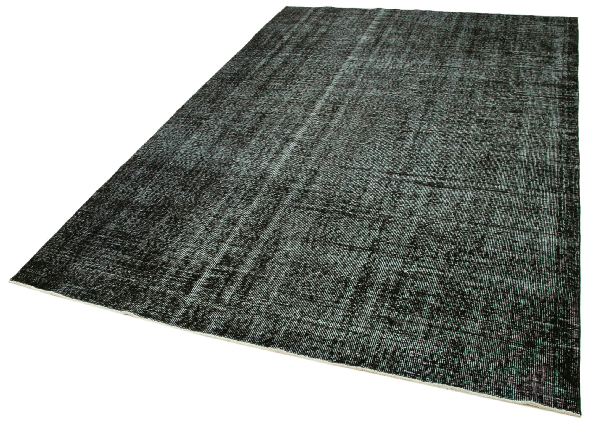 6 x 9 Black Overdyed Rug - 5547