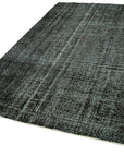 6 x 9 Black Overdyed Rug - 5547