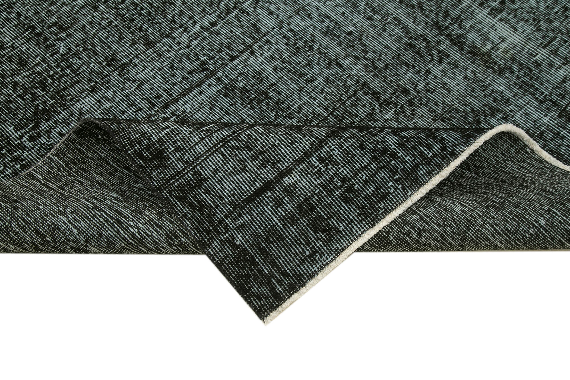 6 x 9 Black Overdyed Rug - 5547