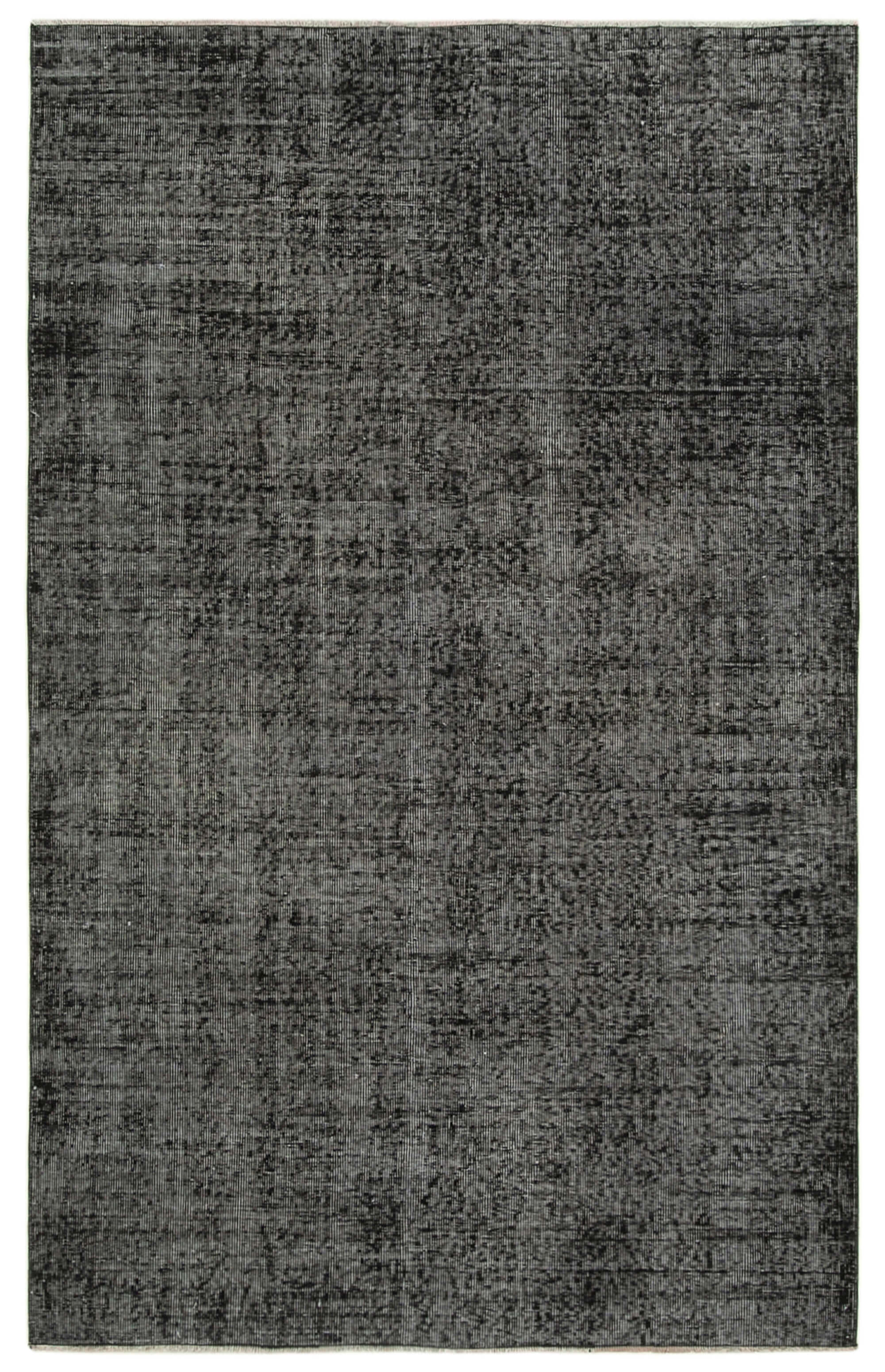 5 x 8 Black Overdyed Rug - 5548