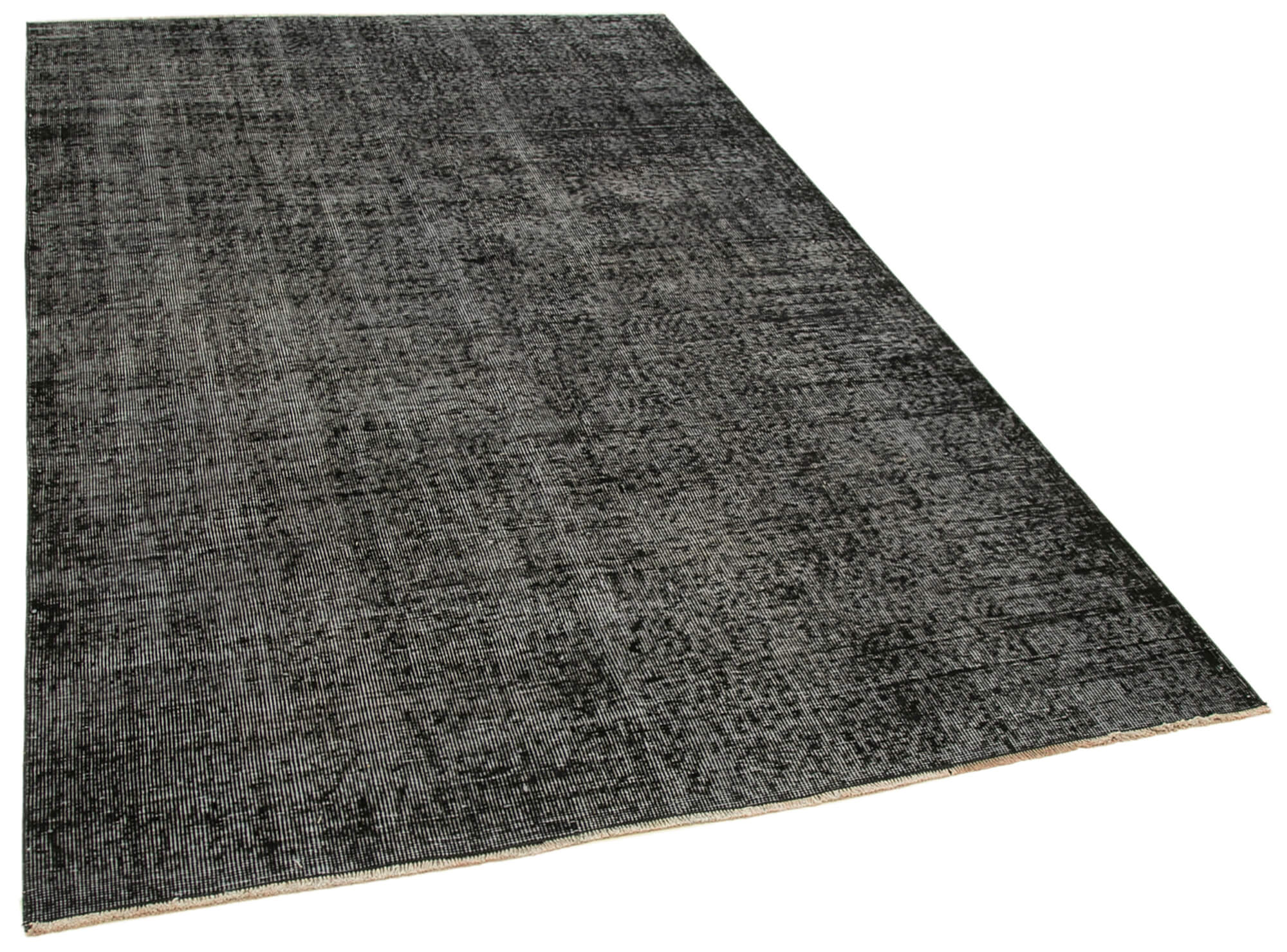 5 x 8 Black Overdyed Rug - 5548