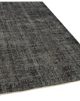 5 x 8 Black Overdyed Rug - 5548