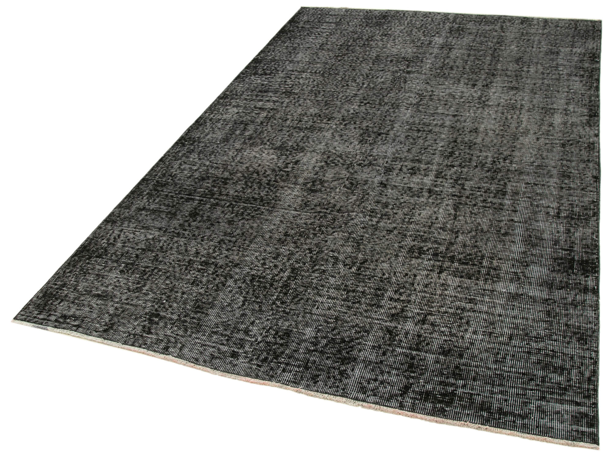 5 x 8 Black Overdyed Rug - 5548