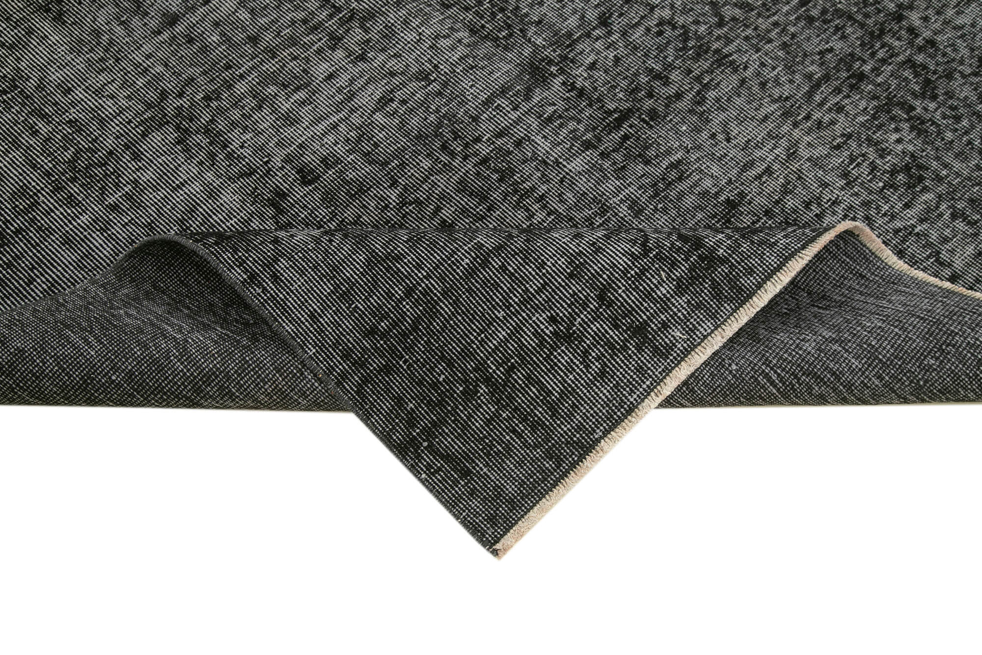 5 x 8 Black Overdyed Rug - 5548