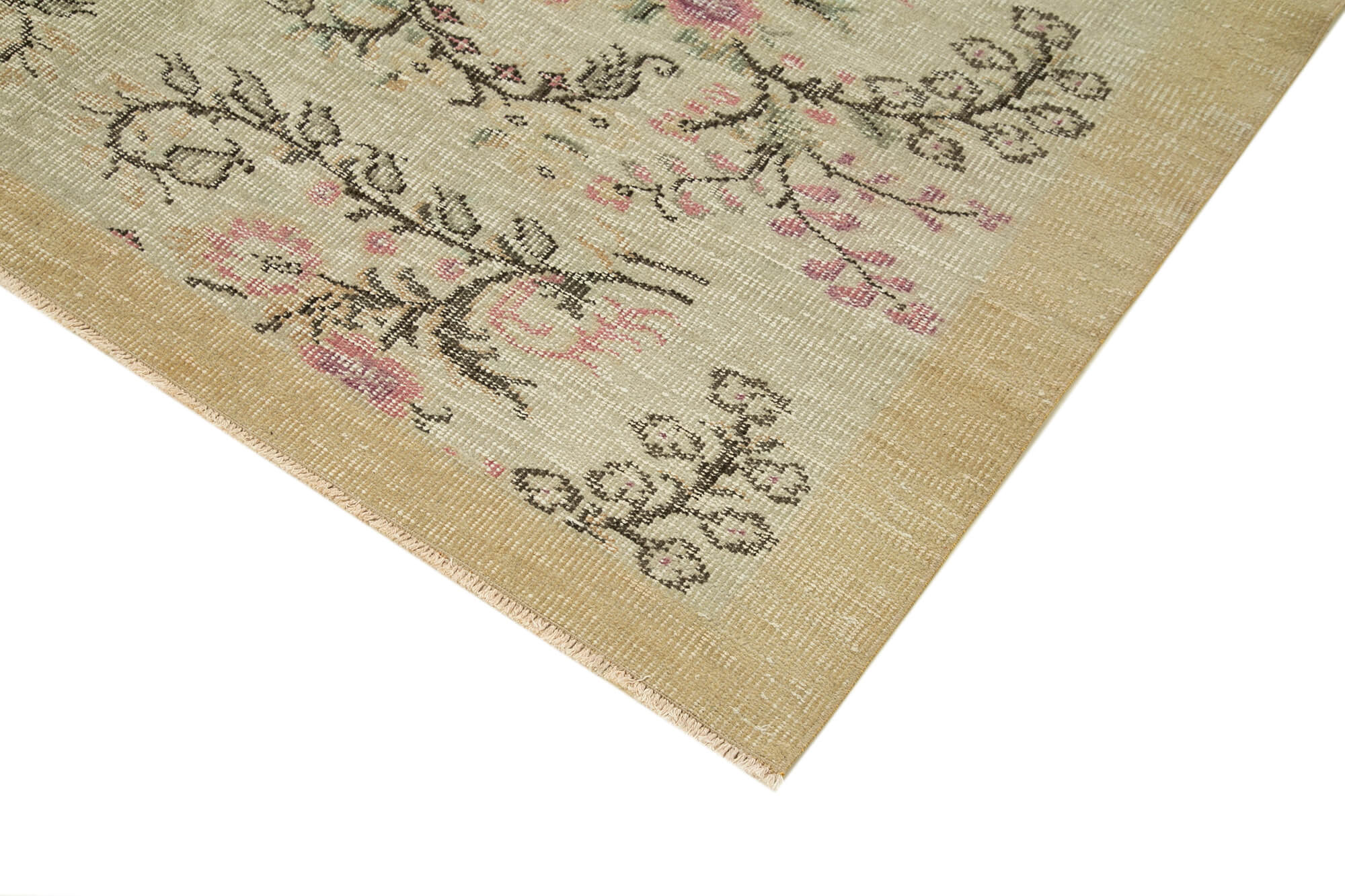 6 x 9 Beige Overdyed Rug - 5550