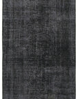 6 x 10 Black Overdyed Rug - 5551