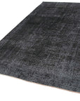 6 x 10 Black Overdyed Rug - 5551