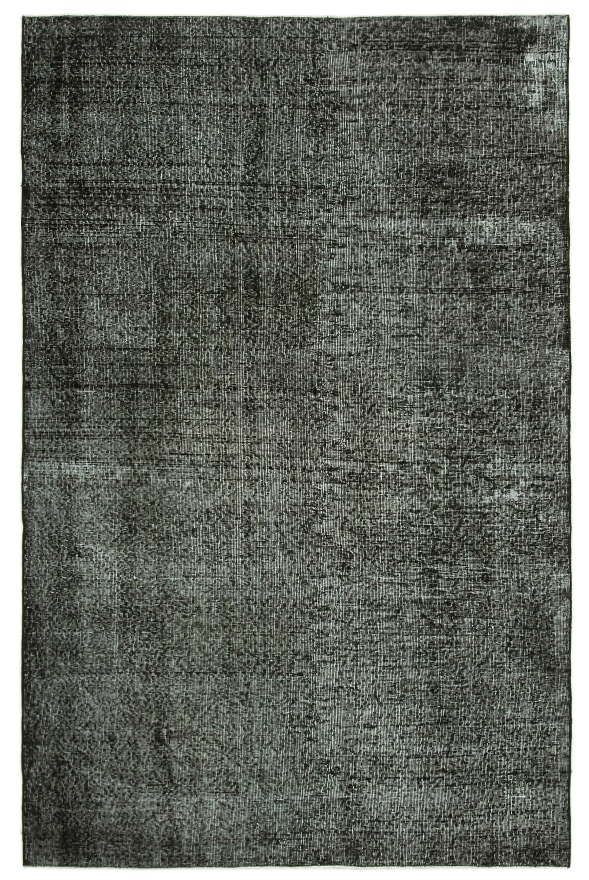 6 x 8 Black Overdyed Rug - 5554