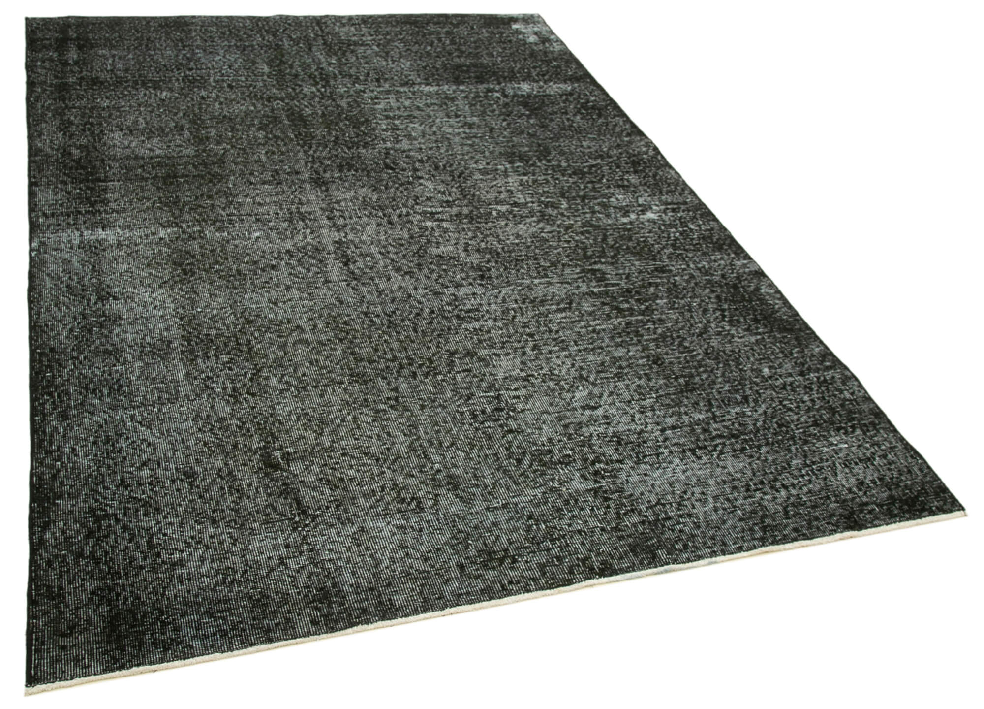 6 x 8 Black Overdyed Rug - 5554