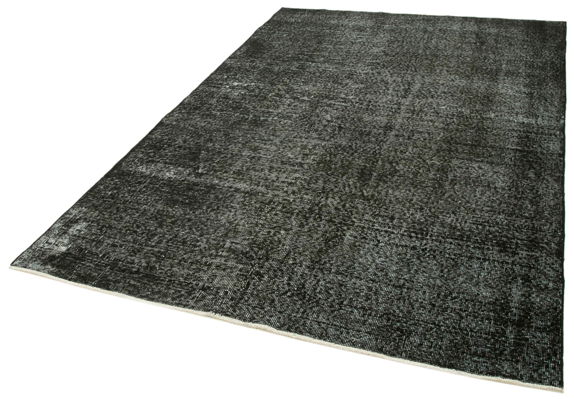 6 x 8 Black Overdyed Rug - 5554