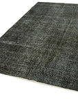 6 x 8 Black Overdyed Rug - 5554