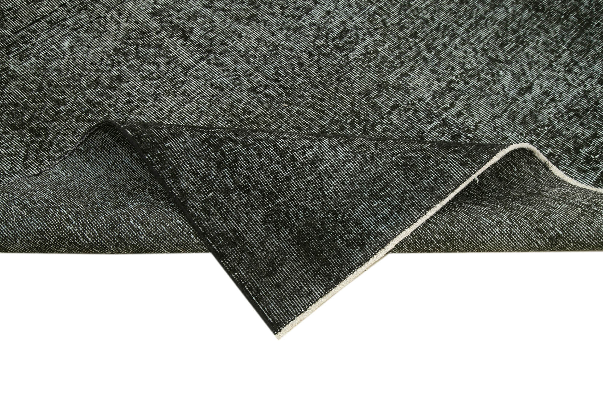 6 x 8 Black Overdyed Rug - 5554