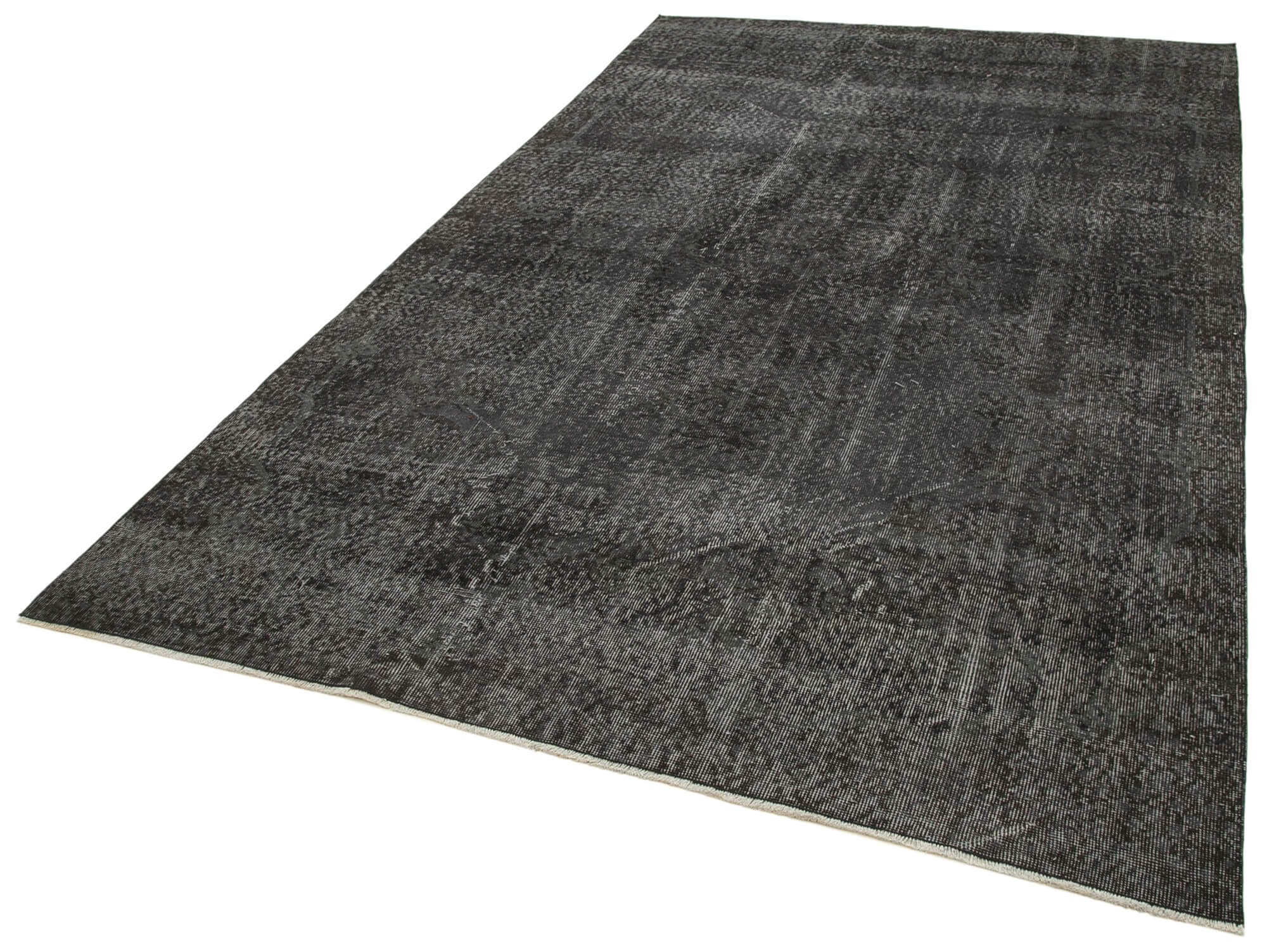 6 x 10 Black Overdyed Rug - 5557