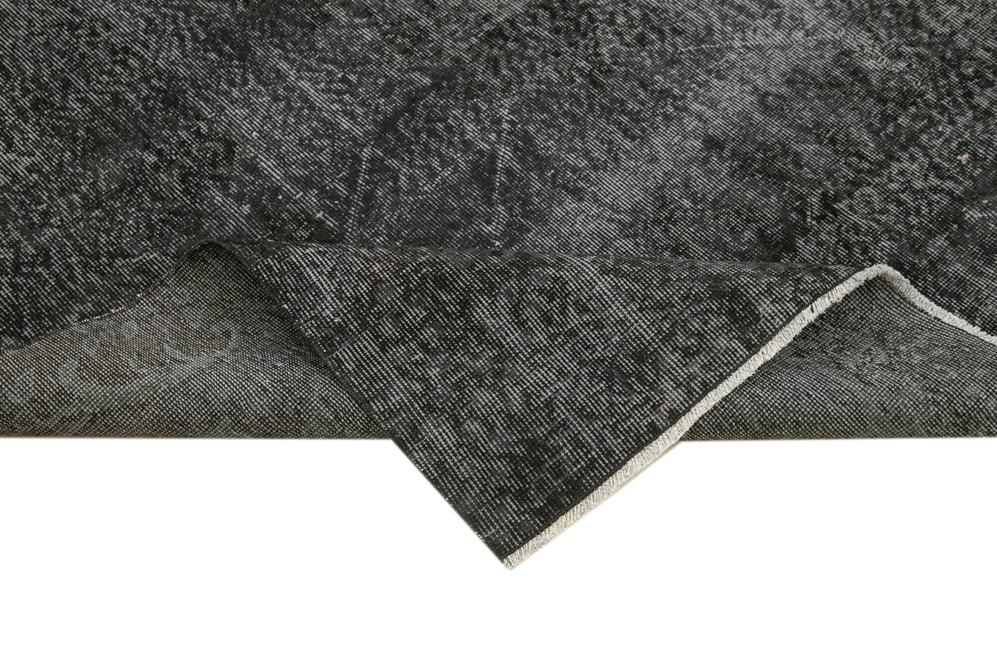 6 x 10 Black Overdyed Rug - 5557