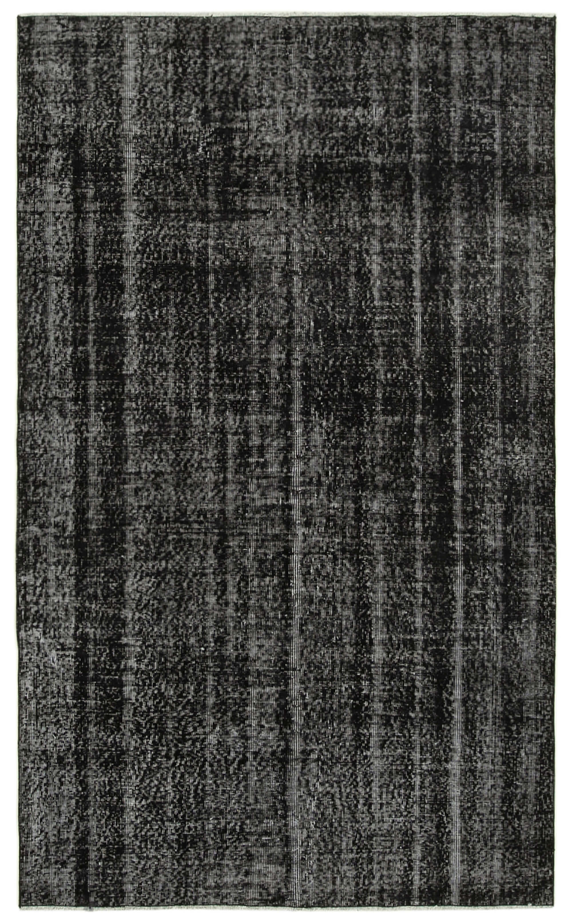 5 x 8 Black Overdyed Rug - 5560