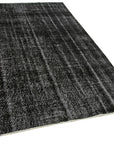 5 x 8 Black Overdyed Rug - 5560