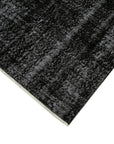 5 x 8 Black Overdyed Rug - 5560