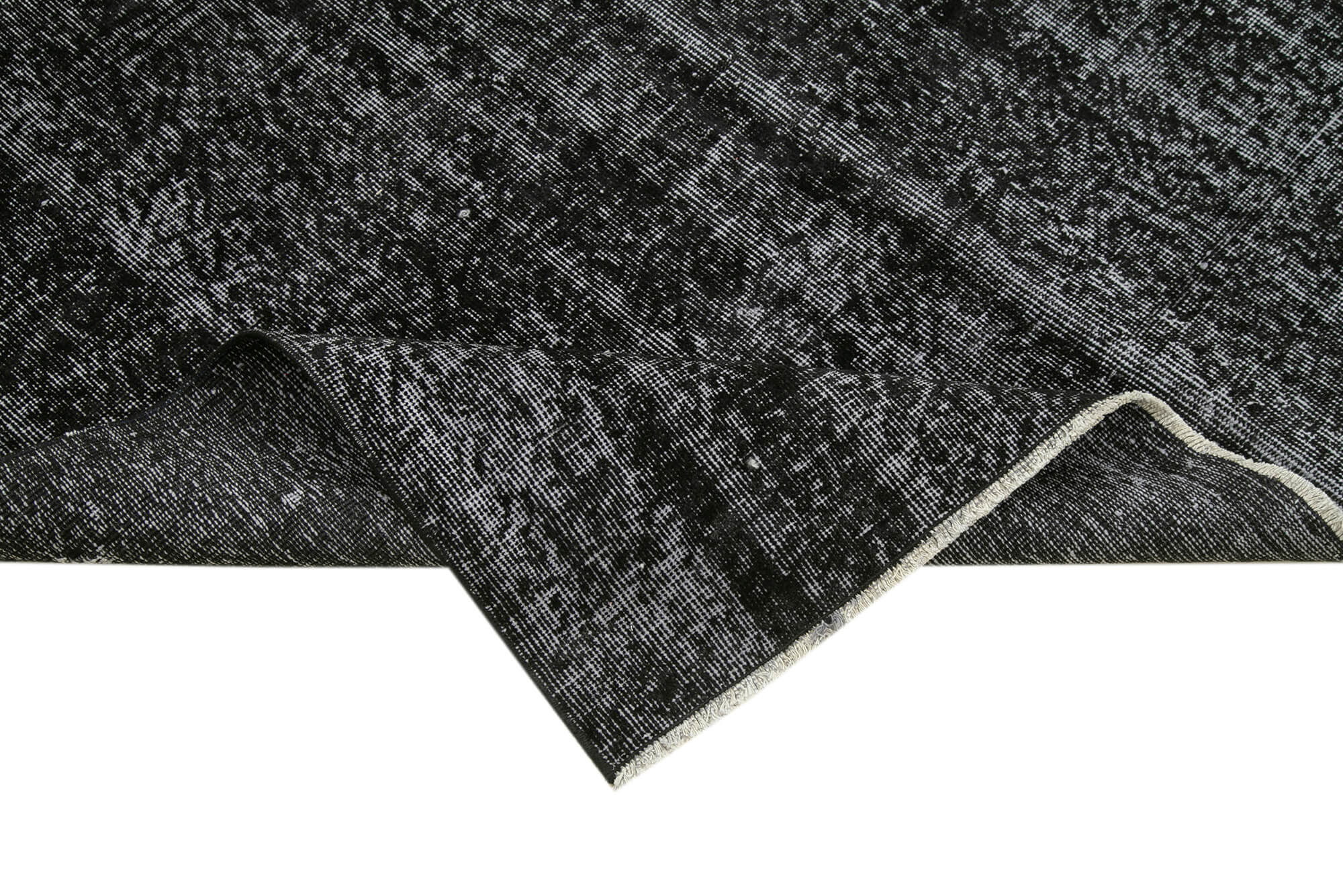 5 x 8 Black Overdyed Rug - 5560