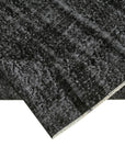 5 x 8 Black Overdyed Rug - 5560