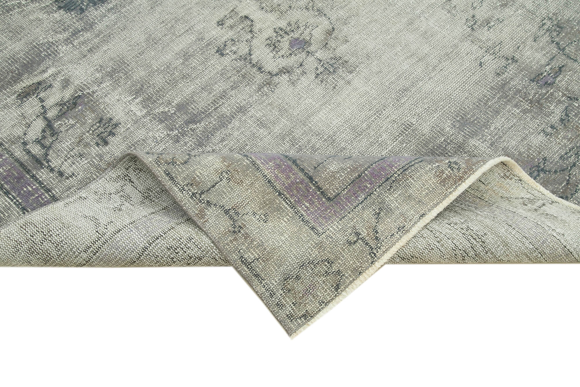 5 x 9 Grey Overdyed Rug - 5561