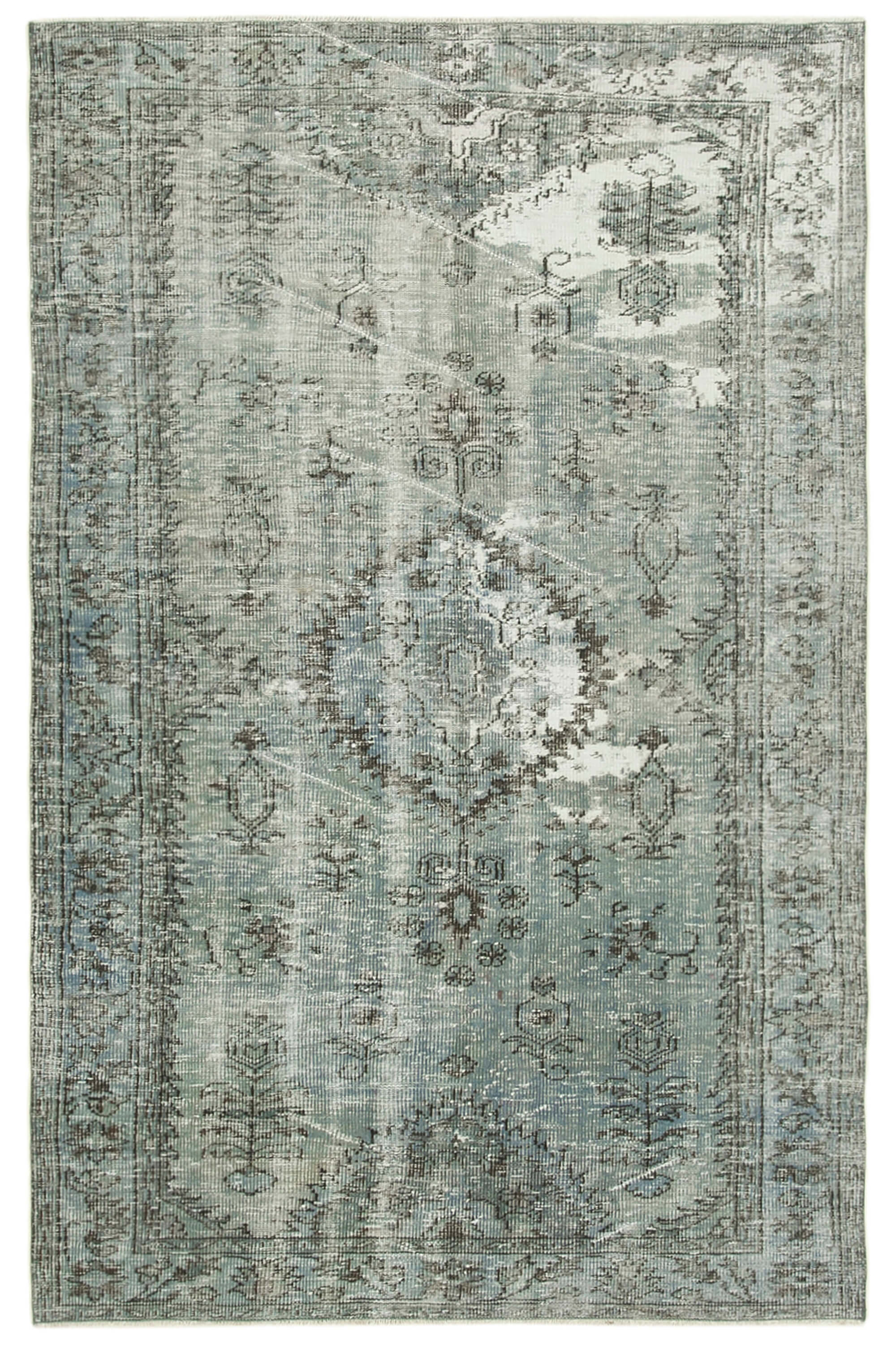 5 x 8 Blue Overdyed Rug - 5564